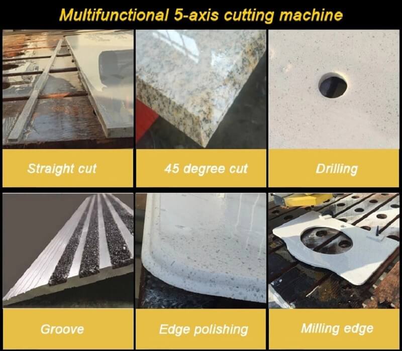countertop sink made by 5 Axis Bridge Tile Saw Machine countertop sink made by 5 Axis Bridge Tile Saw Machine